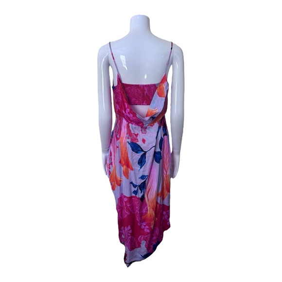 NEW Anthropologie Asymmetrical Multicolor Slip Dress Size 6P Avant Garde - Picture 6 of 9